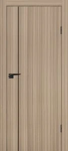 Межкомнатная дверь P-21 AL черный молдинг Эвкалипт тасманский