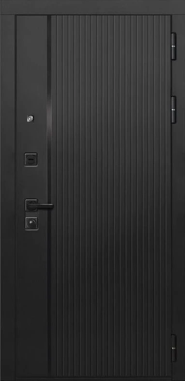 Входная дверь ДвериПРО Л-45 Гладкая Белый матовый DPRO227901 внешняя сторона