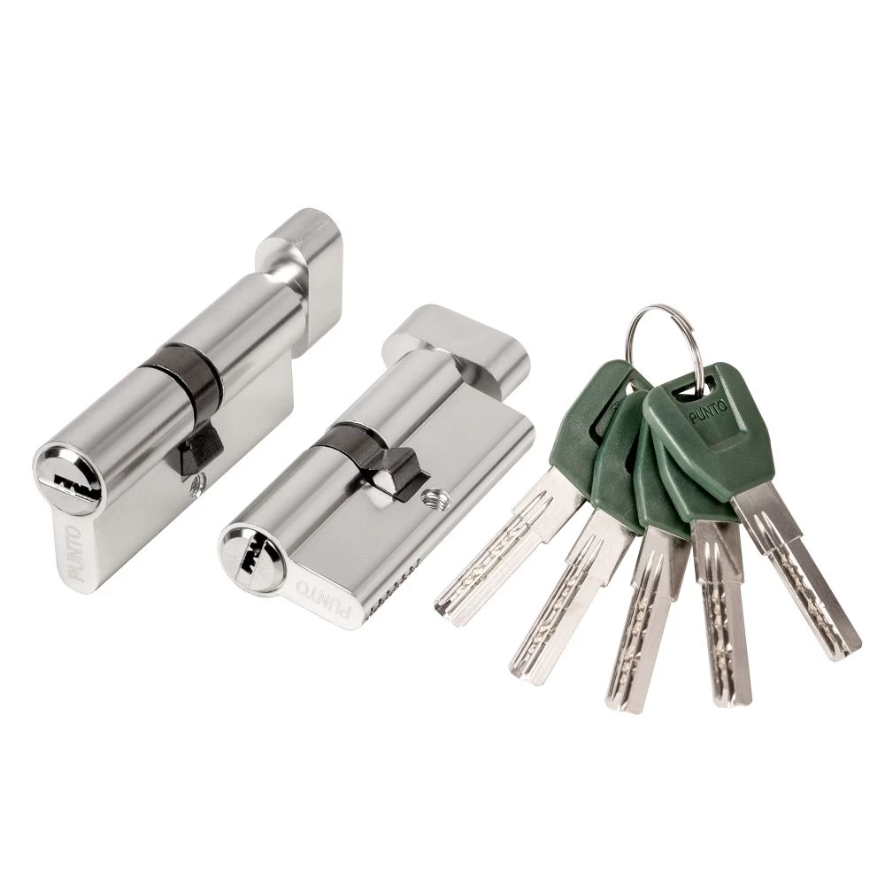 Фото Цилиндровый механизм (A202/110) A2002Knob110(55+10+45) с вертушкой SN никель