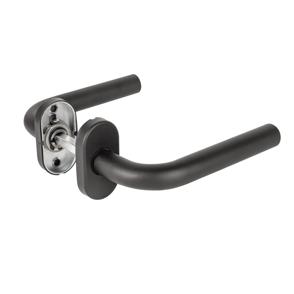 Фото Ручка раздельная R.DSS201-0201P/19 INOX 201 BLACK (овальное основание)