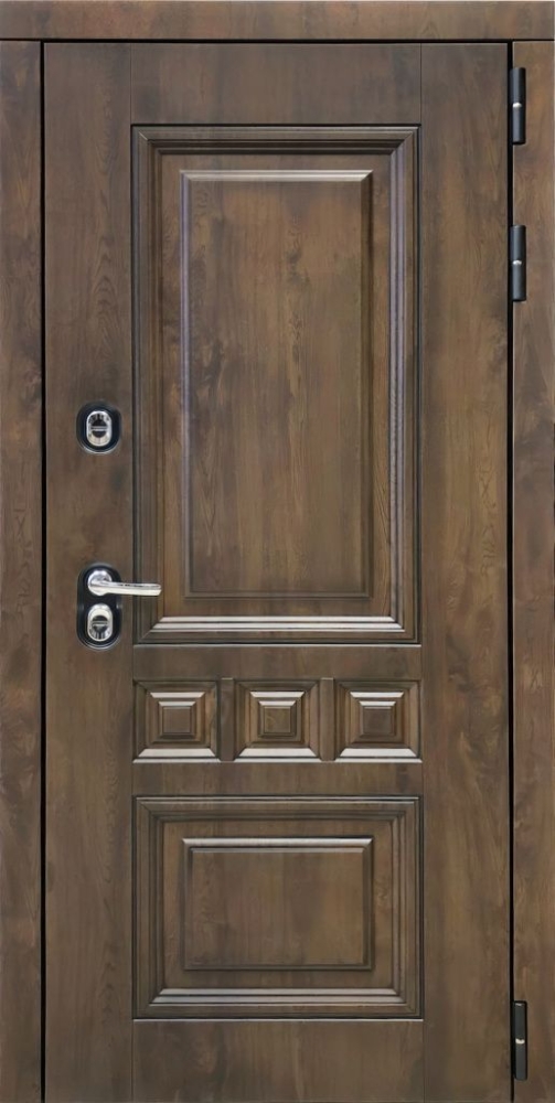 Входная дверь ДвериПРО Аура Лаура-2 (16мм, светлый мореный дуб) DPRO197019 внешняя сторона