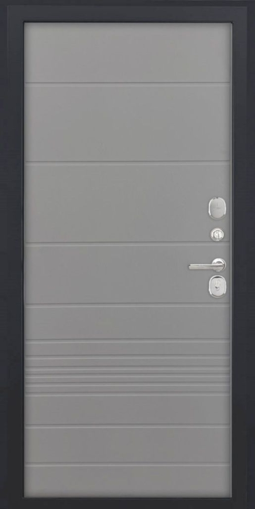 Входная дверь ДвериПРО Модель L-48 ФЛ-700 (10мм, ясень грей) DPRO196563 внутренняя сторона