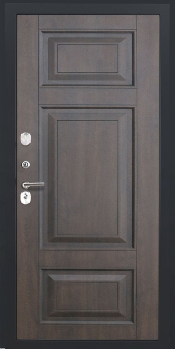 Входная дверь Модель L - 49 ФЛ-659 (12мм, nussbaum+черная патина винорит) внутренняя сторона