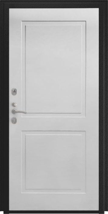 Входная дверь L - 3b ФЛ-609 (L-52, 10мм, белый матовый) внутренняя сторона